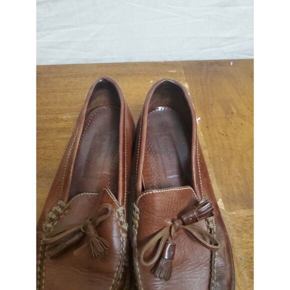 Cole Haan Mens Pinch Kiltie Tassel Dress Loafers Brown Leather Size 9 AA - Picture 7 of 7
